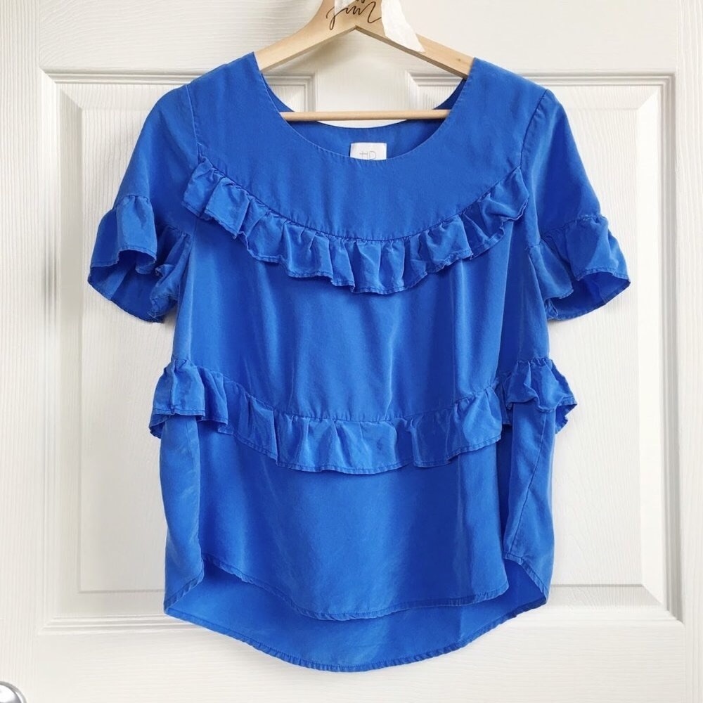 Anthropologie x HD in Paris Ruffle Blouse